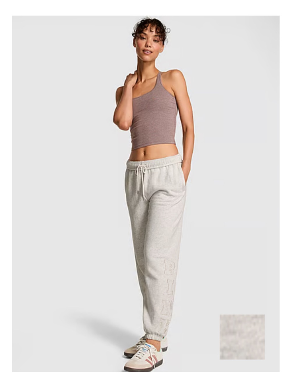 Pink -Victoria's Secret Campus Fleece Sweatpants